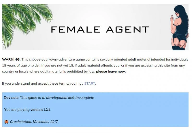 Crushstation Female Agent version 1.15.1 (RareArchiveGames) - Superpowers, Interactive [1000 MB] (2023)