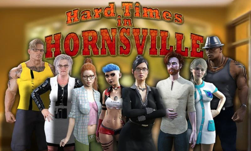 Hard Times in Hornstown Version 6.51 by Unlikely (RareArchiveGames) - Group Sex, Prostitution [1000 MB] (2023)