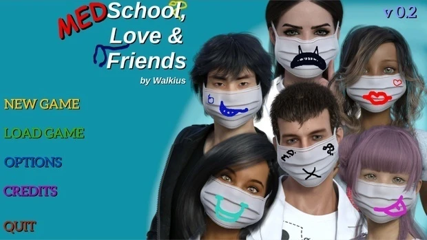 Medschool, Love and Friends – Version 0.6 (Walkius) - Anal Creampie, School Setting [814 MB] (2023)